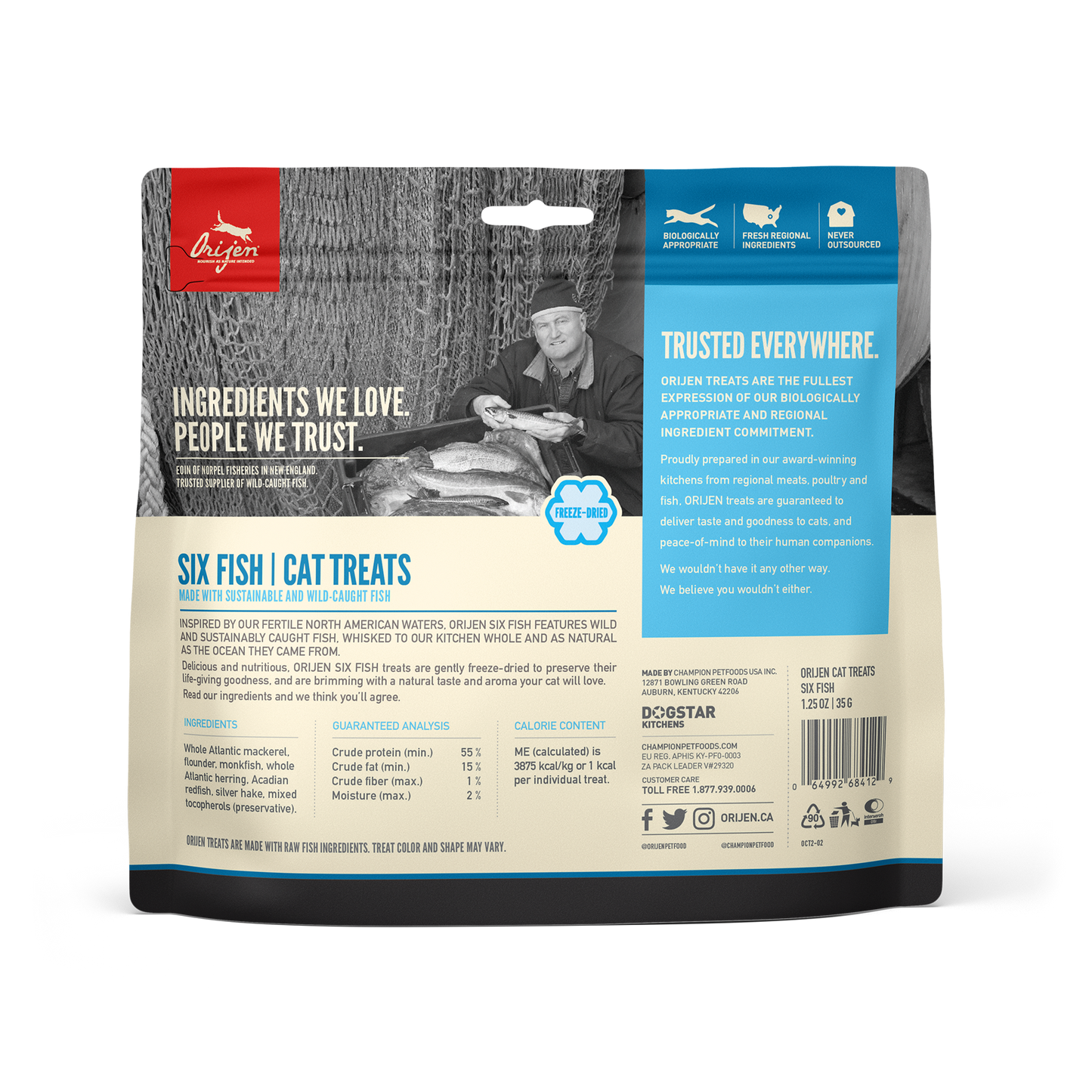 Orijen Cat Six Fish Treats 35 g