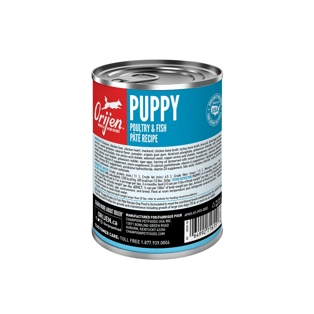 Orijen Lata Húmedo Premium Paté Puppy Poultry & Fish para Perro
