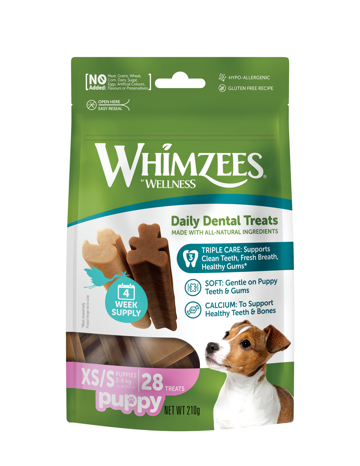 Snack Dental Whimzees Puppy XS-S 28 uds.