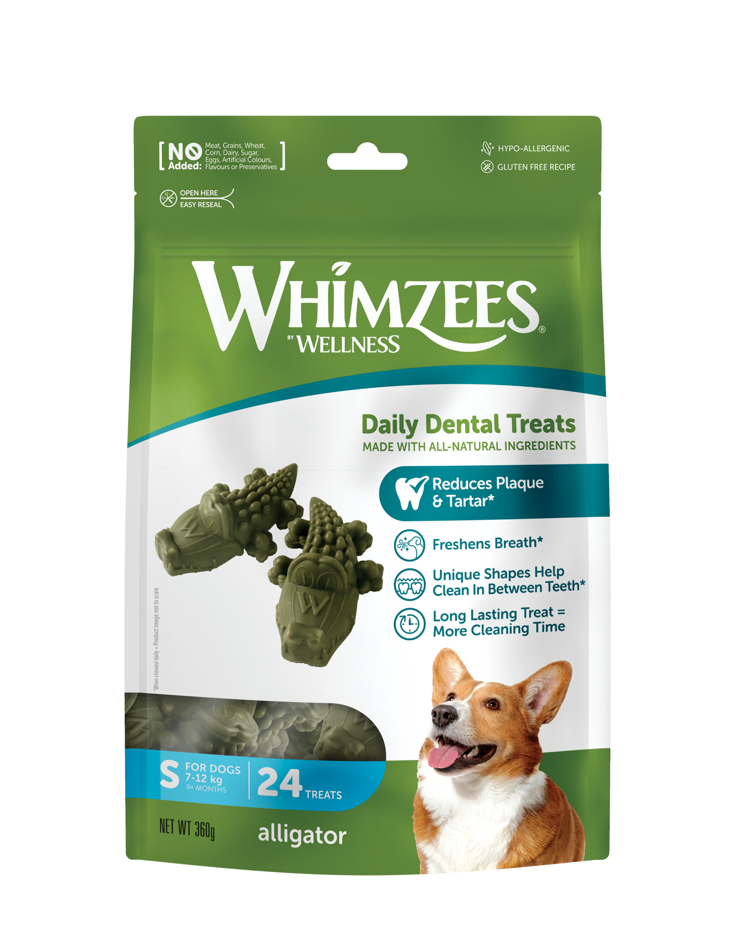 Snack Dental Whimzees Alligator S 24 uds.