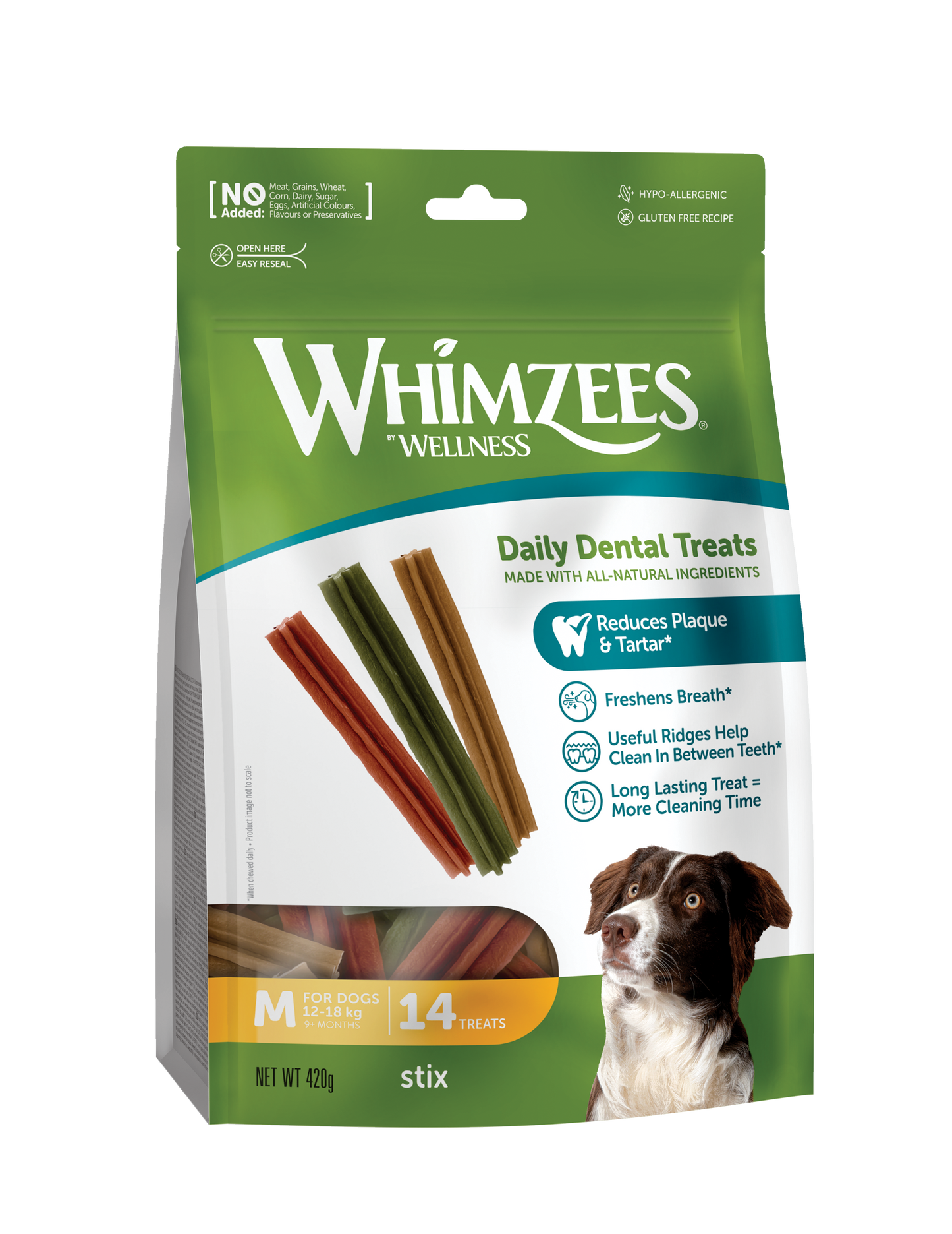 Snack Dental Whimzees Stix M 14 uds.