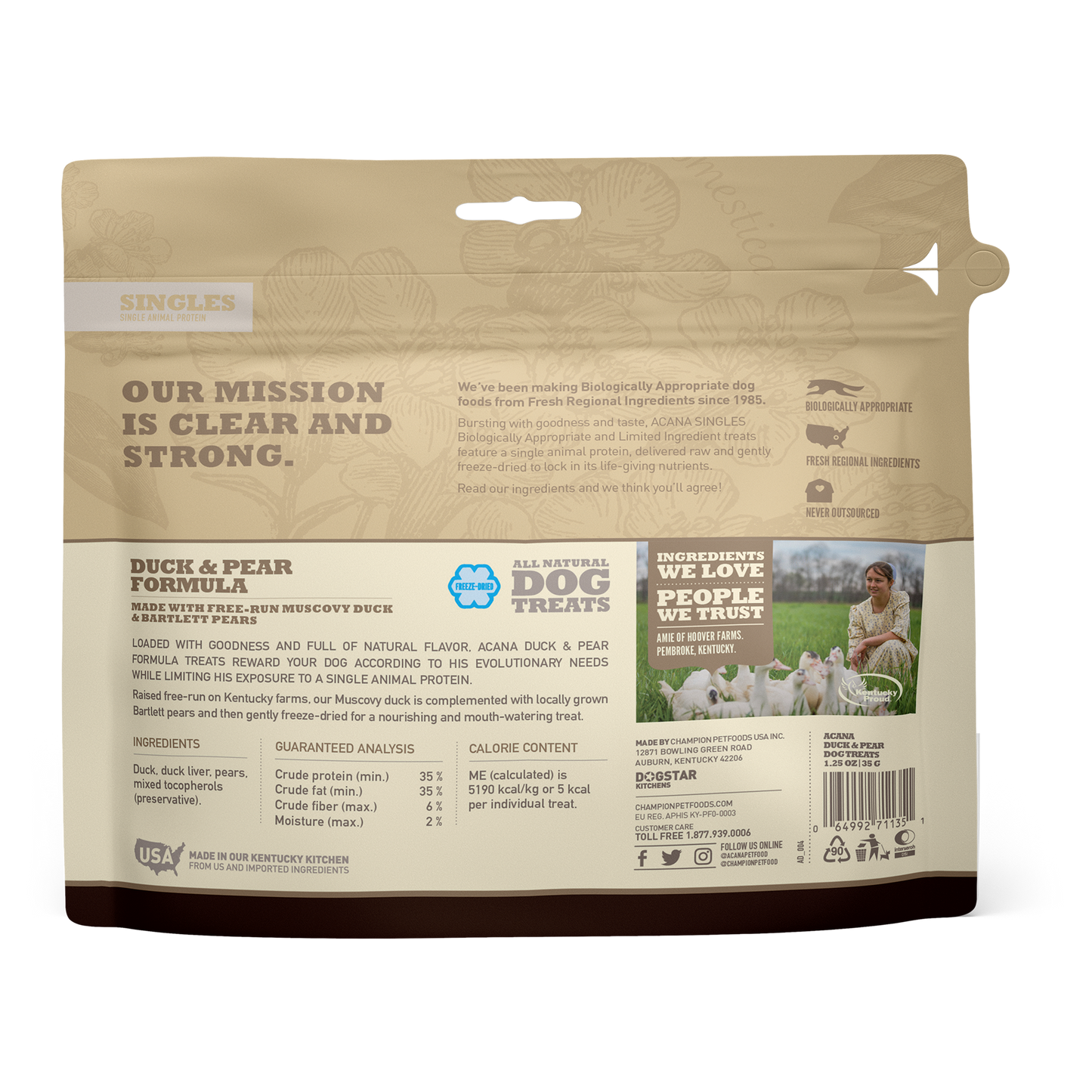 Acana Dog Treats Duck & Pear 35 g