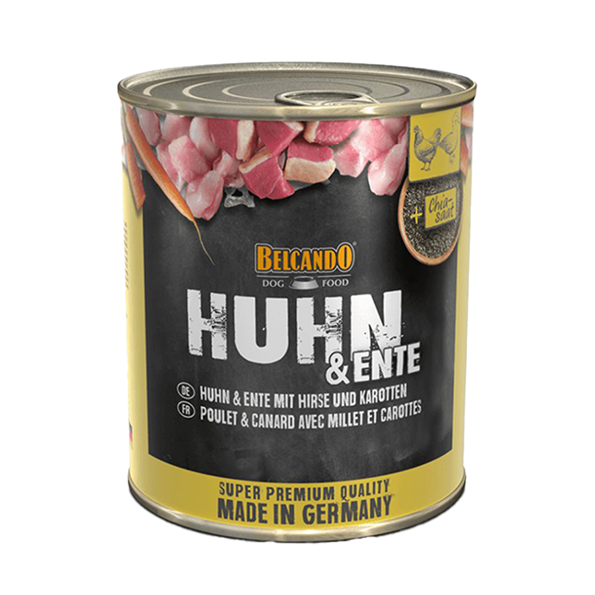 Belcando Lata Pollo con Pato Mijo Zanahoria 800 g