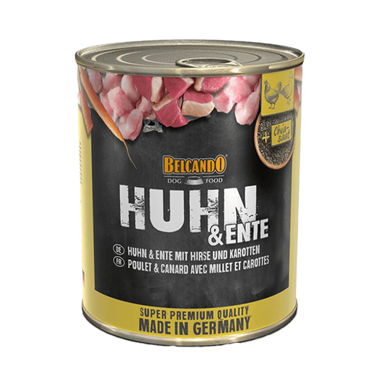 Belcando Lata Pollo con Pato Mijo Zanahoria 800 g