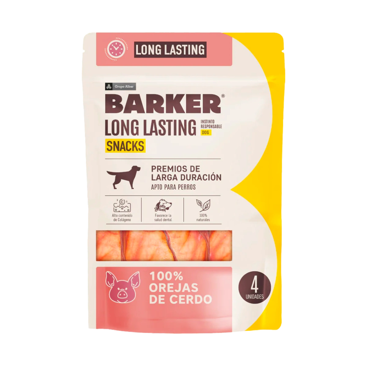 Barker Long Lasting Snacks Orejas de Cerdo 4uds