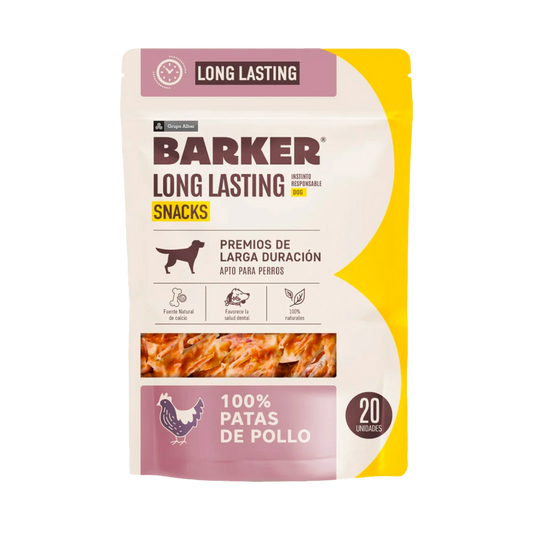 Barker Long Lasting Snacks Patas de Pollo 20uds