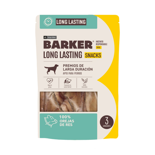 Barker Long Lasting Snacks Orejas de Res 3uds