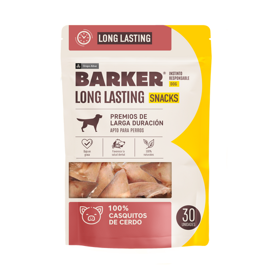 Barker Long Lasting Snacks Casquitos de Cerdo 30uds