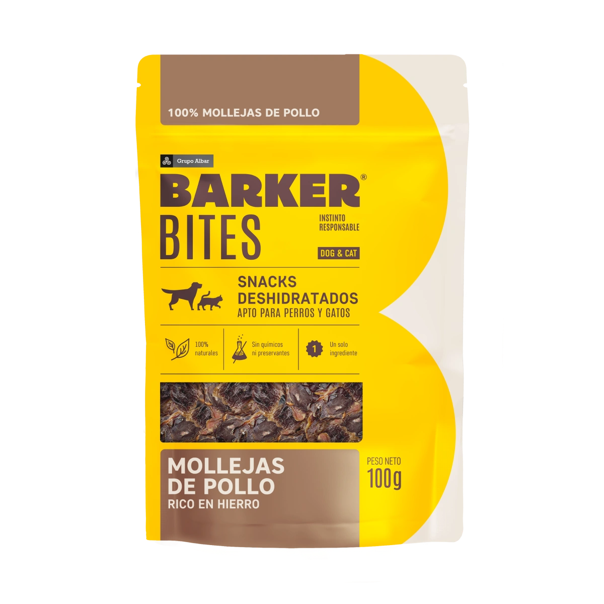 Barker Bites Mollejas de Pollo 100g