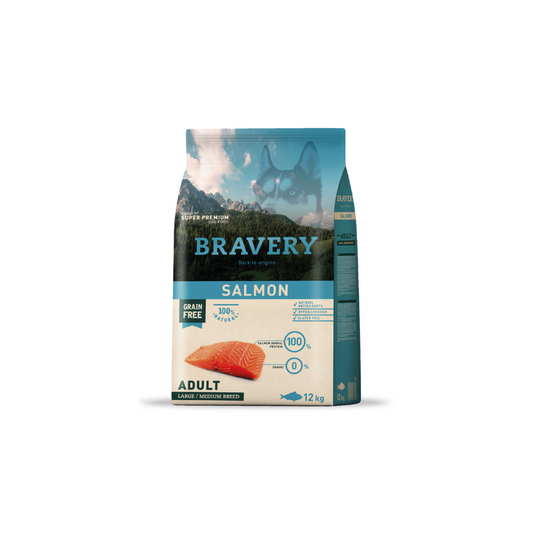 Bravery Salmon Adult Large/Medium Breeds 12KG