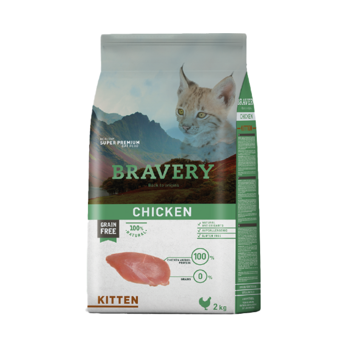 Bravery Chicken Kitten 2 kg