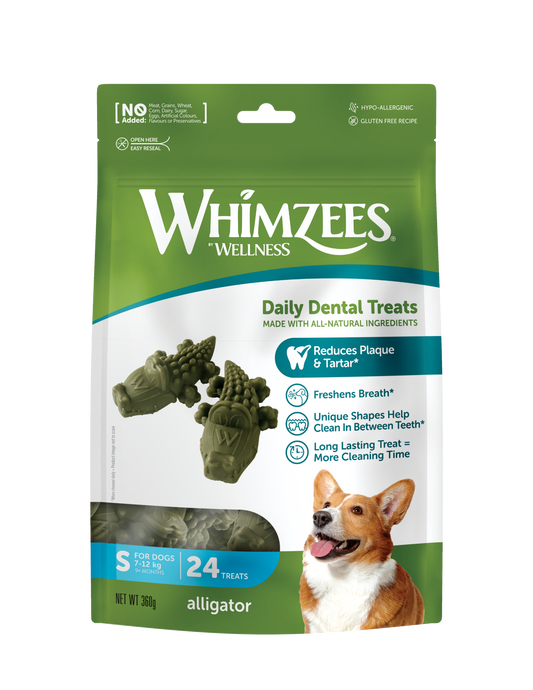 Snack Dental Whimzees Alligator S 24 uds.