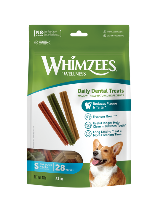 Snack Dental Whimzees Stix S 28 uds.