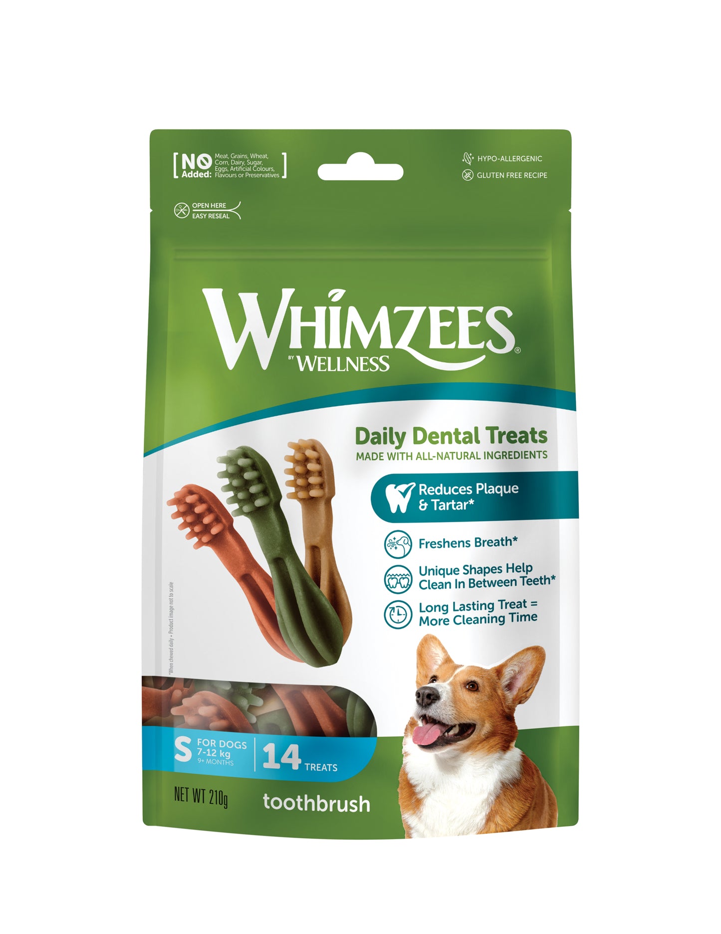 Snack Dental Whimzees Toothbrush S 14 uns