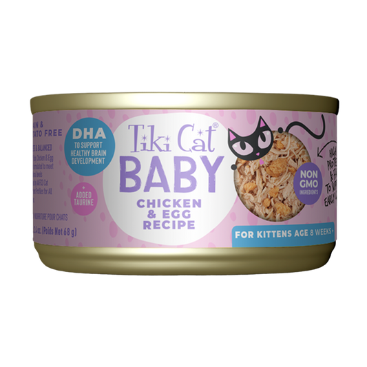 Tiki Cat Lata Baby Whole Foods Chicken & Egg 70gr
