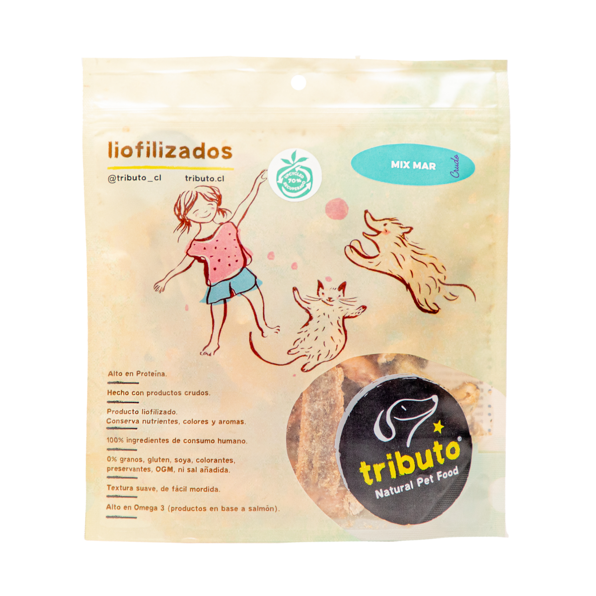 Snack Tributo Crudo Mix Mar (Salmón y Choritos)