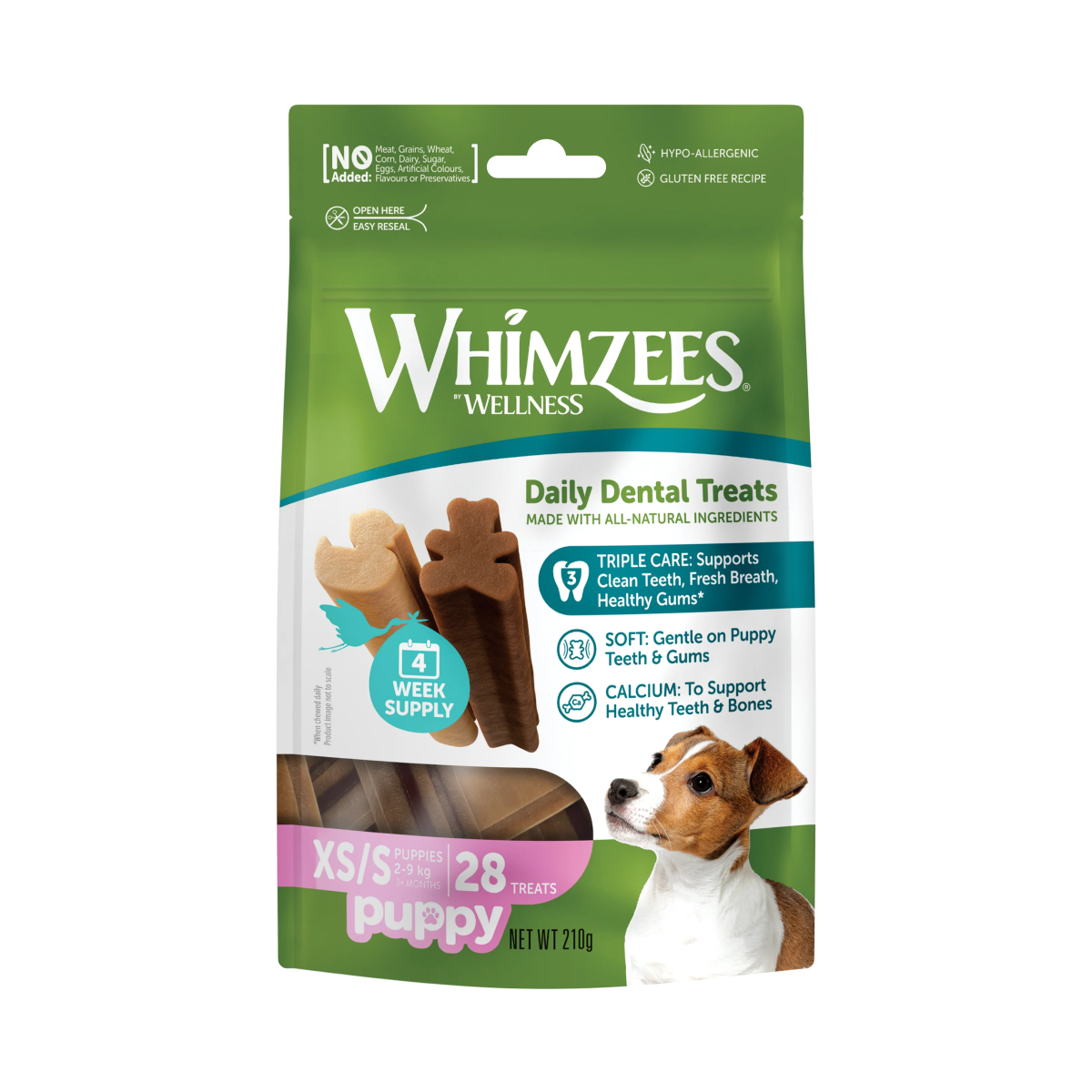 Snack Dental Whimzees Puppy XS-S 28 uds.
