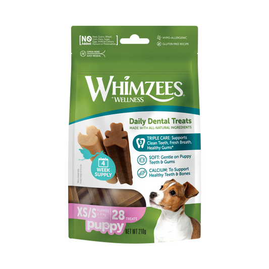 Snack Dental Whimzees Puppy XS-S 28 uds.