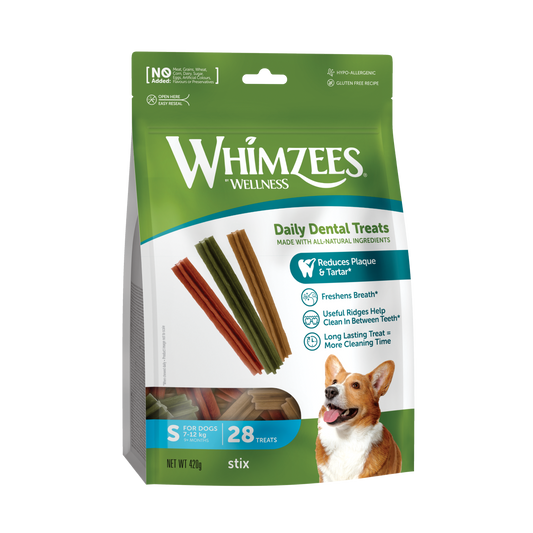 Snack Dental Whimzees Stix S 28 uds.