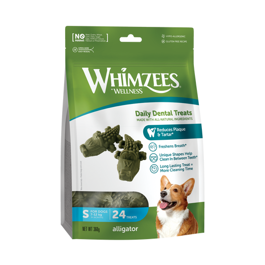 Snack Dental Whimzees Alligator S 24 uds.
